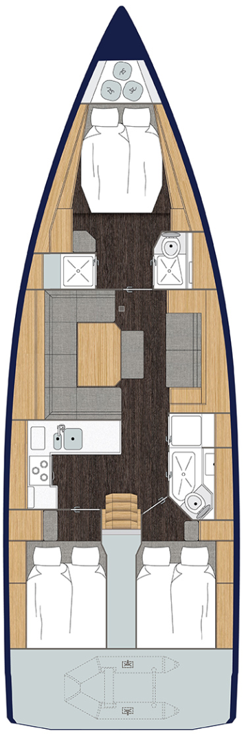Pronájem jachty v Punat -Bavaria Bavaria C45 na Samboatu
