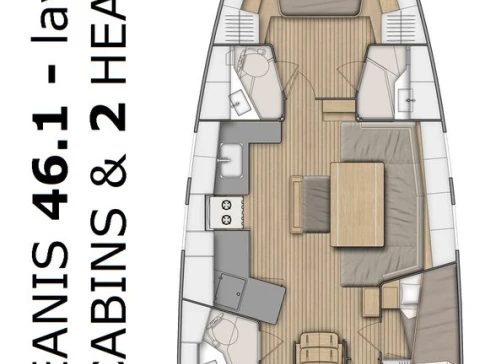 Pronajmout si Bénéteau Oceanis 46.1 v Split