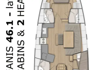 Pronajmout si Bénéteau Oceanis 46.1 v Split