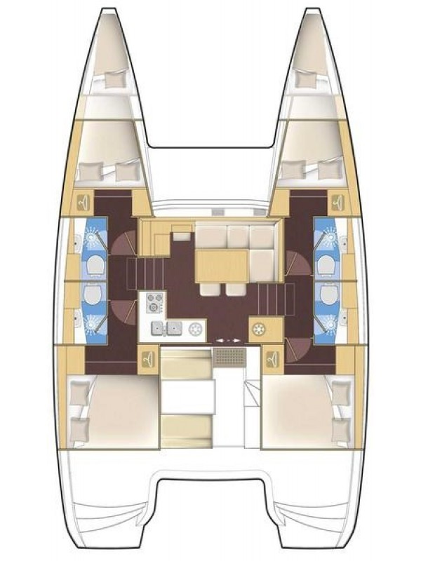 Lagoon Lagoon 40 jednotlivci a charterové společnosti v Alimos