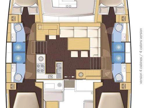 Lagoon Lagoon 450 F jednotlivci a charterové společnosti v Paleros