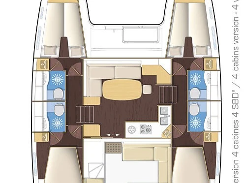 Pronájem Katamarán v Turgutreis -Lagoon Lagoon 400 S2