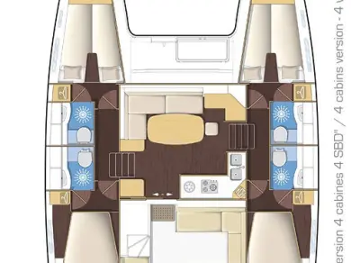 Pronájem Katamarán v Turgutreis -Lagoon Lagoon 400 S2
