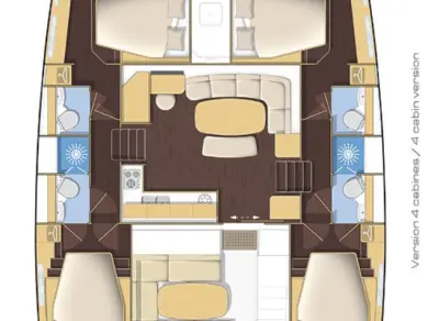 Pronájem lodi Lagoon Lagoon 421 v Turgutreis na Samboatu