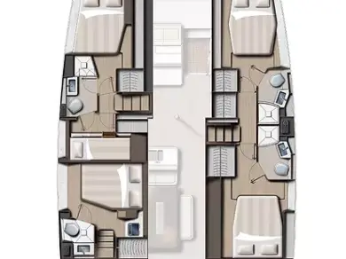 Pronájem lodi Bali Bali 4.6 v Sukošan na Samboatu