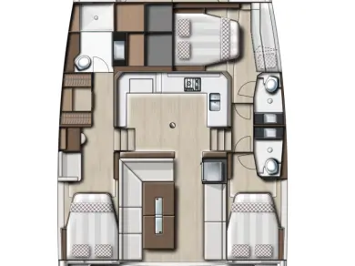 Pronájem Katamarán v Šibenik  -Bali Bali Catspace Voile