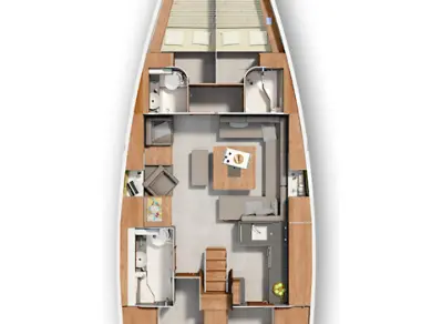 Hanse Hanse 455 jednotlivci a charterové společnosti v Donji Seget