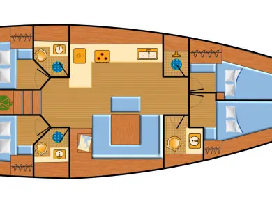 Pronájem jachty v Palma de Mallorca -Bavaria Cruiser 45 na Samboatu