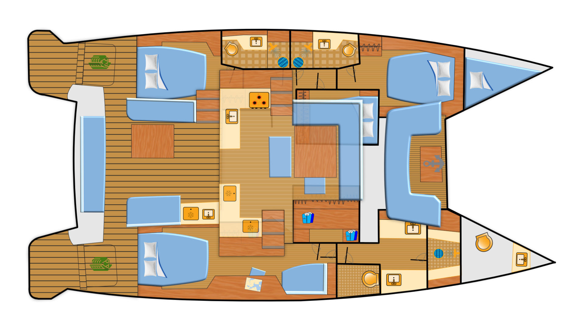 Pronájem Katamarán v Can Pastilla -Lagoon Lagoon 51