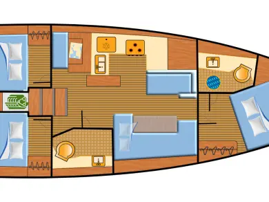 Pronájem Plachetnice v Palma de Mallorca -Jeanneau Sun Odyssey 410