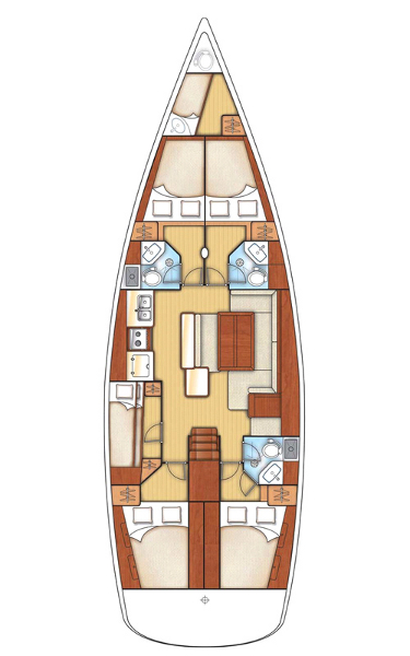 Pronajmout si Bénéteau Oceanis 50 v Vlycho
