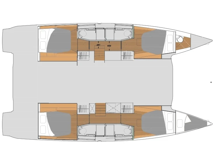 Pronájem Katamarán v Zadar -Fountaine Pajot Elba 45