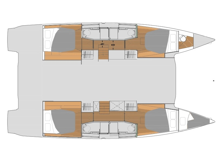 Pronájem Katamarán v Zadar -Fountaine Pajot Elba 45