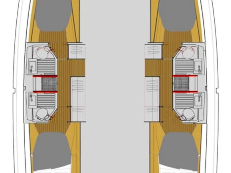 Fountaine Pajot Astrea 42 jednotlivci a charterové společnosti v Kaštela