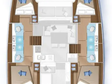 Pronájem lodi Lagoon Lagoon 40 v Kaštela na Samboatu