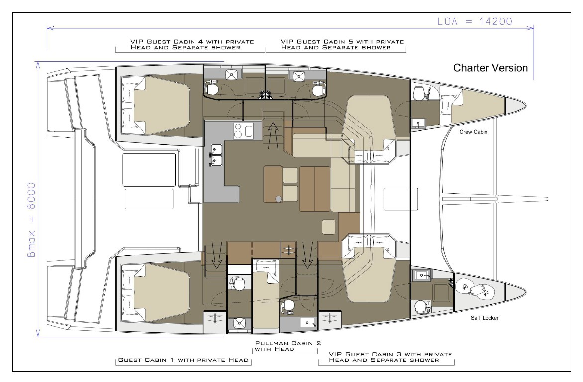Dufour Dufour Catamarans 48 Sail jednotlivci a charterové společnosti v Pirovac