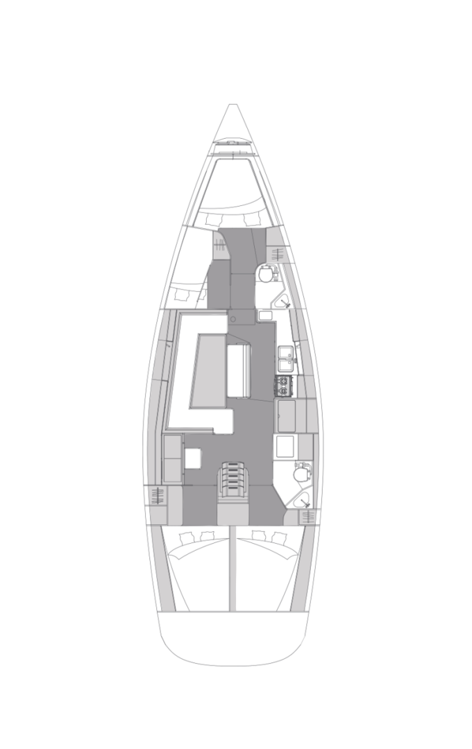 Pronájem jachty v Pirovac -Elan Impression 45.1 na Samboatu