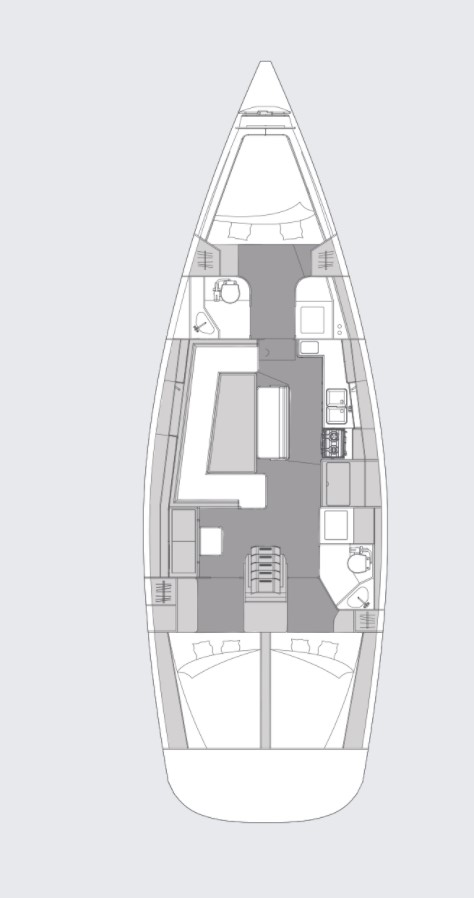 Pronájem Plachetnice v Pirovac -Elan Impression 45.1