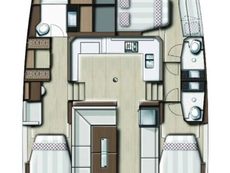 Pronájem lodi Gouvia lákavé ceny Bali Catspace Voile