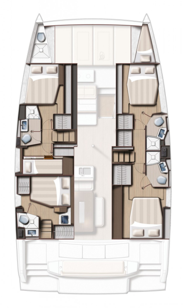 Pronajmout Katamarán se skipperem či ne Bali v Bodrum