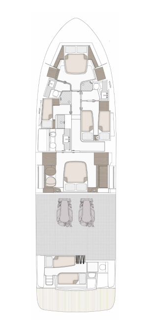 Pronájem jachty v Sukošan -Azimut Azimut Magellano 66 na Samboatu