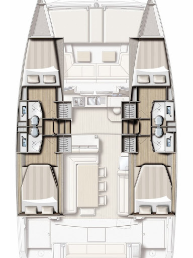 Pronájem Katamarán v Šibenik  -Bali Bali 4.1