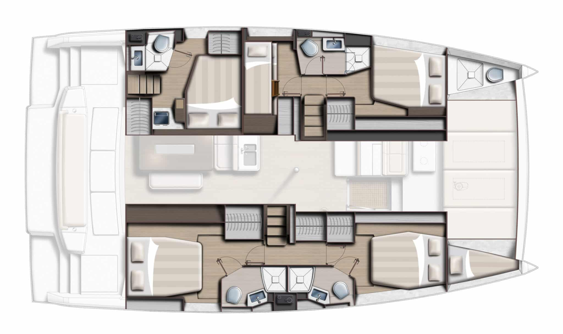 Pronajmout Katamarán se skipperem či ne Bali v Pirovac