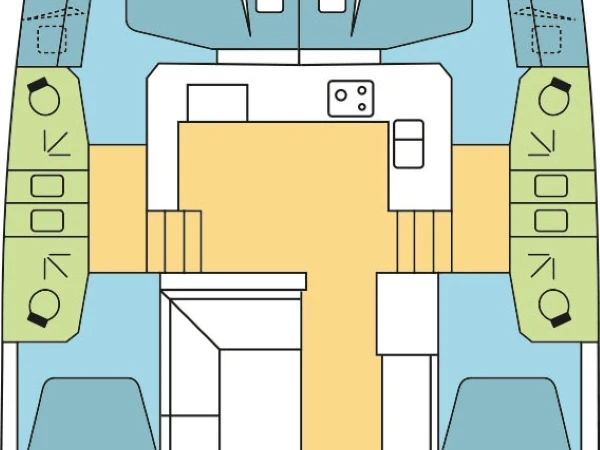 Pronájem jachty v Raiatea Island -Bali Bali Catspace Voile na Samboatu