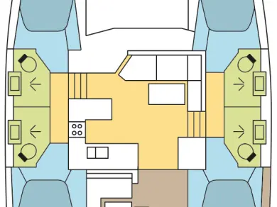 Fountaine Pajot Astrea 42 jednotlivci a charterové společnosti v La Paz