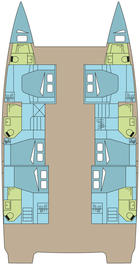 Pronájem jachty v Pozzuoli -Fountaine Pajot Fountaine Pajot Aura 51 SMART ELECTRIC - 6 + 2 cab. na Samboatu
