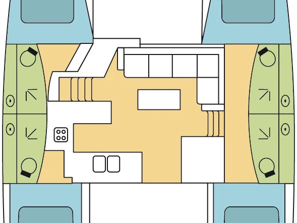 Pronájem lodi Fountaine Pajot Elba 45 v Parham Town na Samboatu