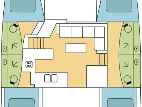 Pronájem Katamarán Fountaine Pajot s licencí