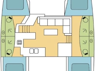 Fountaine Pajot Elba 45 jednotlivci a charterové společnosti v Olbia