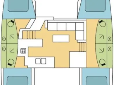 Fountaine Pajot Elba 45 jednotlivci a charterové společnosti v Olbia