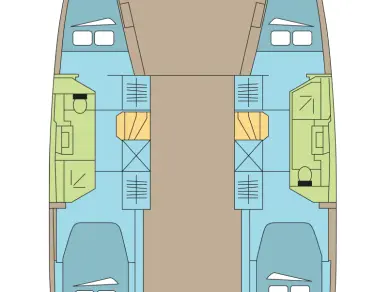 Fountaine Pajot Isla 40 jednotlivci a charterové společnosti v Parham Town