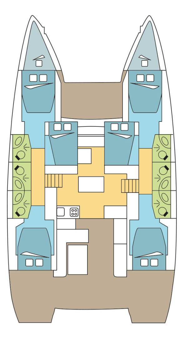 Lagoon Lagoon 50 jednotlivci a charterové společnosti v Parham Town