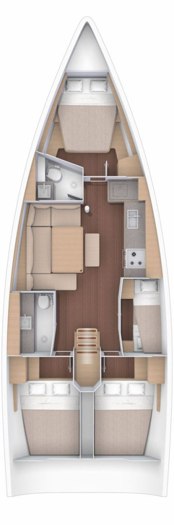 Pronajmout si Dufour Dufour 430 Grand Large v Pula