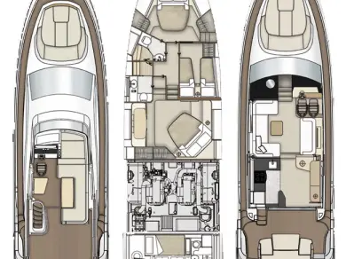 Pronájem Jachta v Kaštela -Azimut Azimut 55 Fly