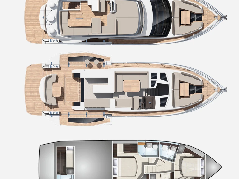 Pronájem Jachta v Kaštela -Galeon Galeon 500 Fly - 3 cab.
