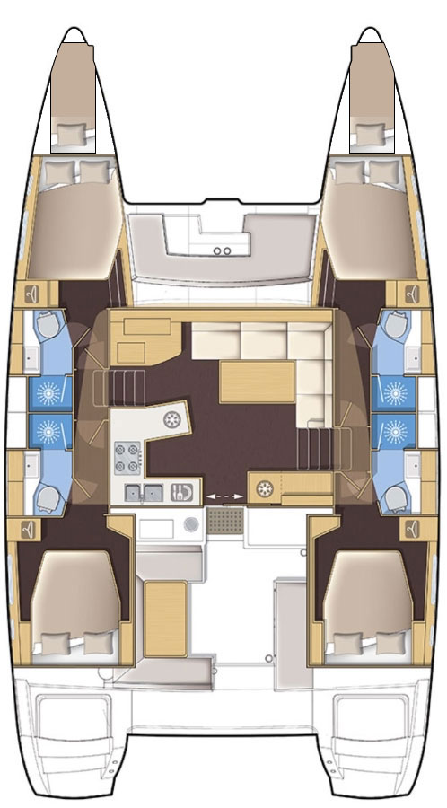 Pronajmout si Lagoon Lagoon 450 F v Kaštela