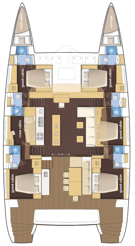 Pronájem jachty v Split -Lagoon Lagoon 620 na Samboatu