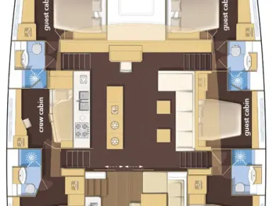 Pronájem jachty v Split -Lagoon Lagoon 620 na Samboatu