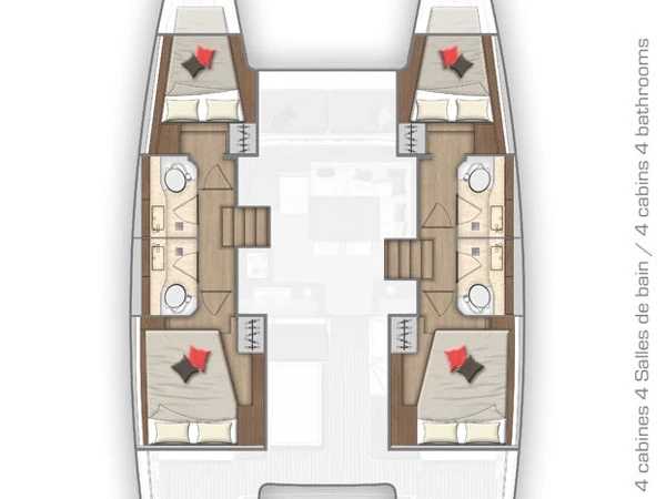 Pronájem Katamarán Lagoon s licencí