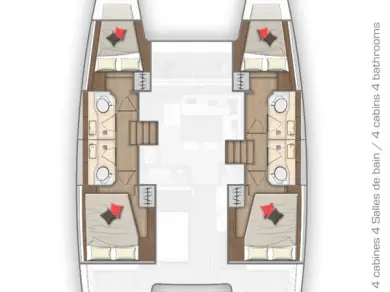 Pronájem Katamarán Lagoon s licencí