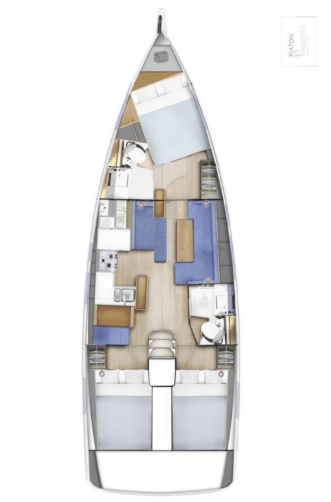 Jeanneau Sun Odyssey 410 jednotlivci a charterové společnosti v Primošten 