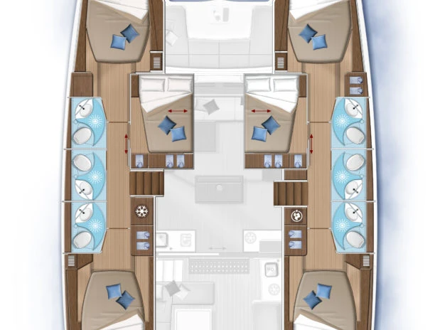 Lagoon Lagoon 50 jednotlivci a charterové společnosti v Alimos