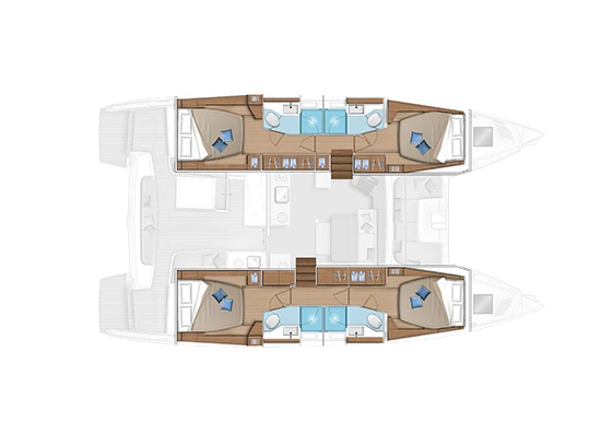 Lagoon Lagoon 46 jednotlivci a charterové společnosti v Alimos