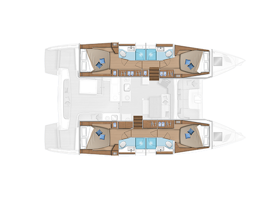 Lagoon Lagoon 46 jednotlivci a charterové společnosti v Alimos