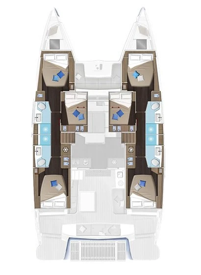 Pronajmout Katamarán se skipperem či ne Lagoon v Alimos