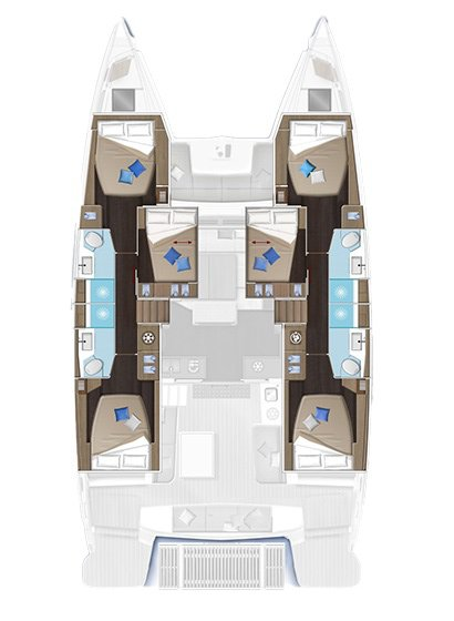 Pronajmout Katamarán se skipperem či ne Lagoon v Alimos